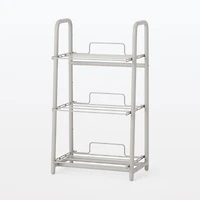Steel Pipe Storage Rack - Warm Grey
