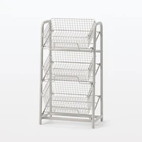 Steel Pipe Storage Rack - Warm Grey