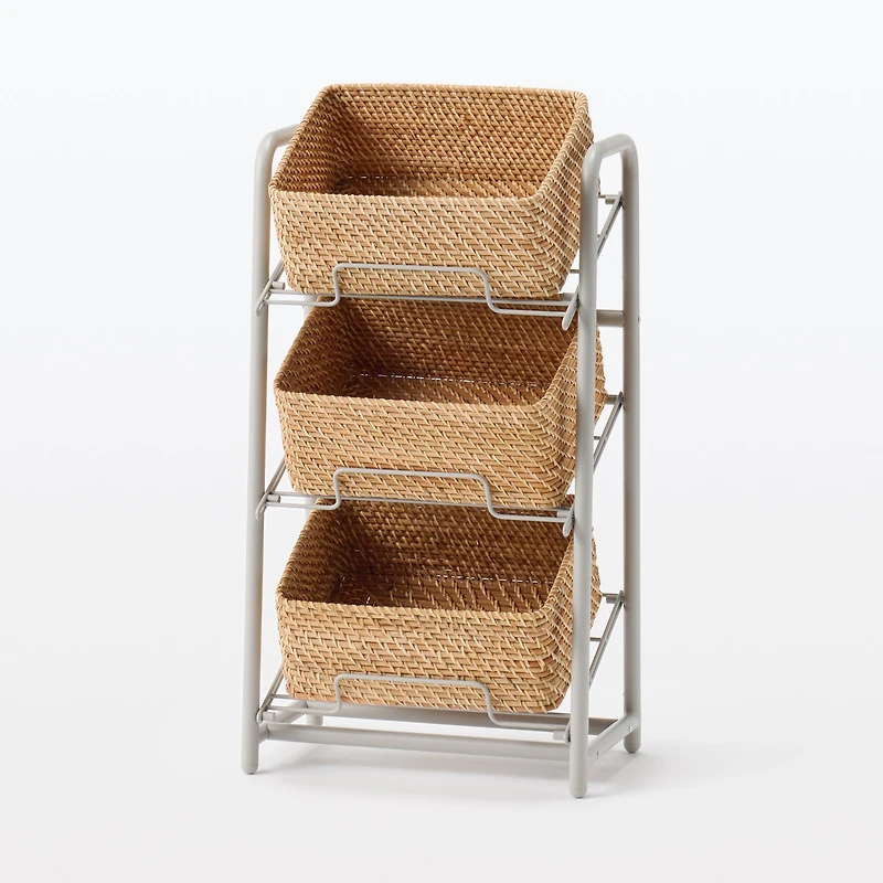 Steel Pipe Storage Rack - Warm Grey