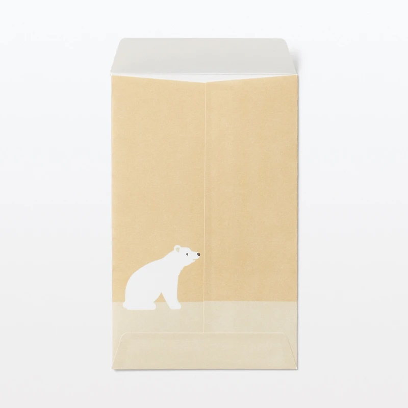 Bamboo Paper Petit Envelope - Small - Polar Bear (3 Pack)