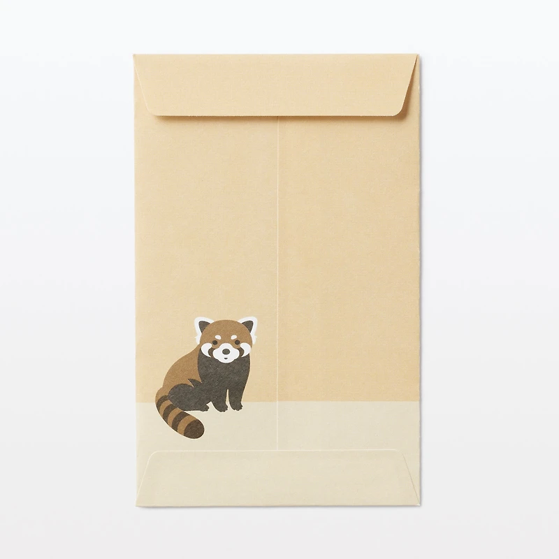 Bamboo Paper Petit Envelope - Small - Red Panda