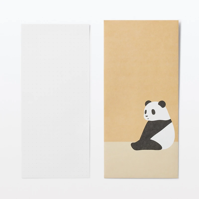 Bamboo Paper Petit Envelope - Large - Giant Panda (3 Pack)