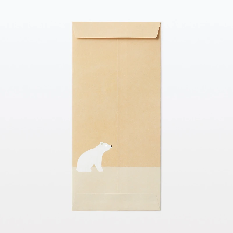 Bamboo Paper Petit Envelope - Large - Polar Bear (3 Pack)