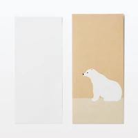 Bamboo Paper Petit Envelope - Large - Polar Bear (3 Pack)