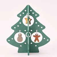 Colour MDF Christmas Tree - Green - Small