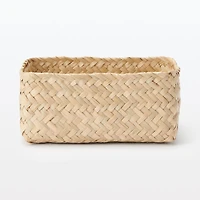 Seagrass Organizer Herringbone Rectangular Basket