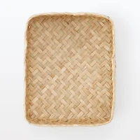 Seagrass Organizer Herringbone Rectangular Basket