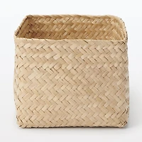 Seagrass Organizer Herringbone Rectangular Basket - Large (W15 x D25 x H12 cm)