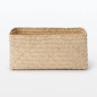 Seagrass Organizer Herringbone Rectangular Basket - Large (W15 x D25 x H12 cm)