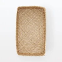 Seagrass Organizer Herringbone Rectangular Basket - Large (W15 x D25 x H12 cm)