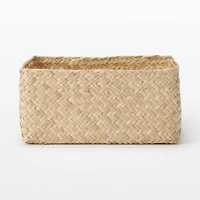 Seagrass Organiser Herringbone Square Basket (W25 x D25 x H12 cm)