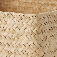 Seagrass Organiser Herringbone Square Basket (W25 x D25 x H12 cm)