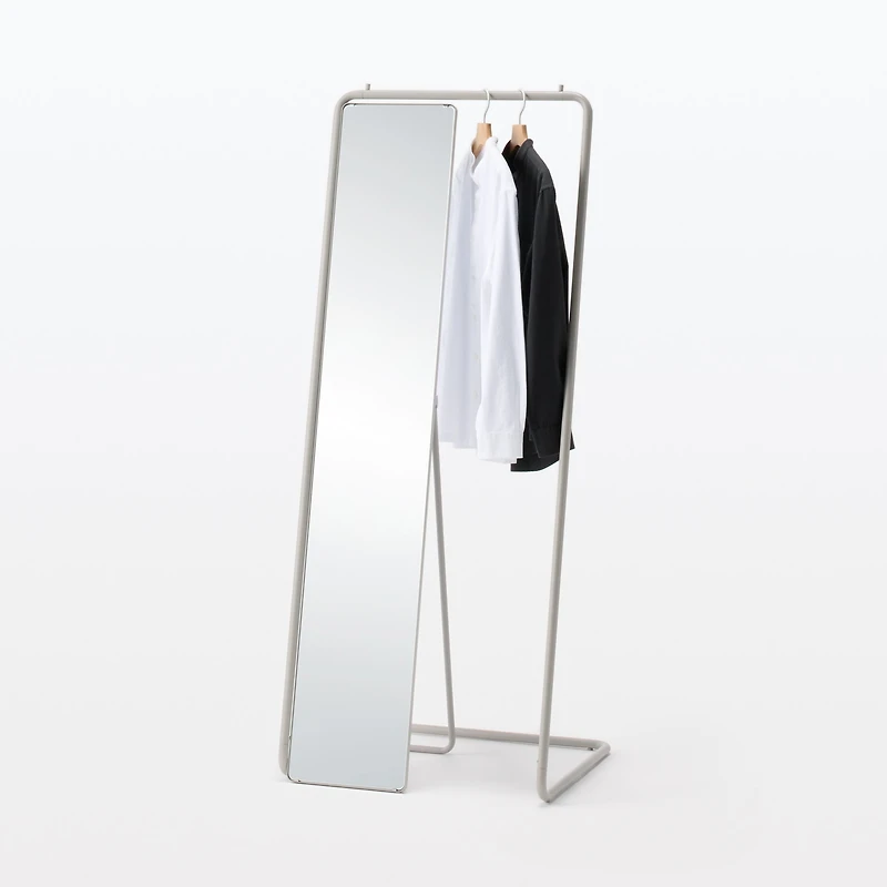 Steel Pipe Coat Rack - Warm Grey