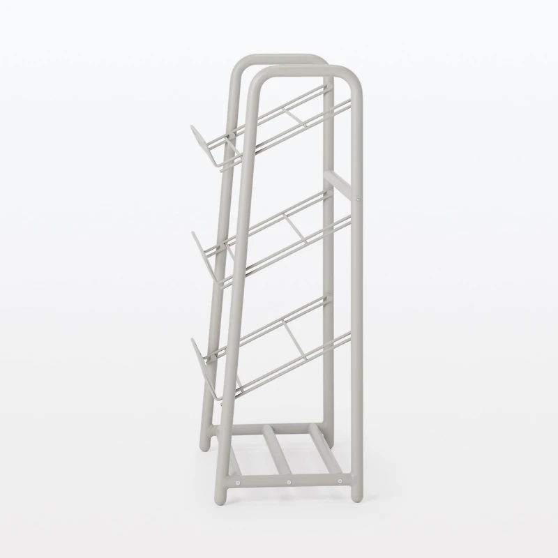 Steel Pipe Shoe Rack - Warm Grey