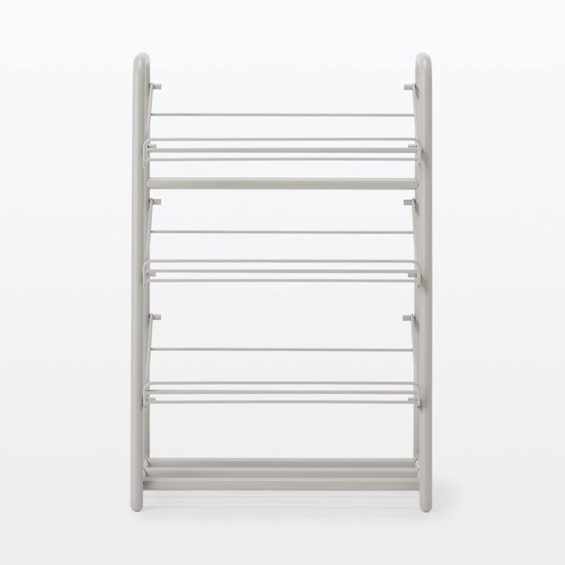 Steel Pipe Shoe Rack - Warm Grey