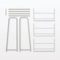 Steel Pipe Shoe Rack - Warm Grey