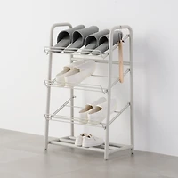 Steel Pipe Shoe Rack - Warm Grey