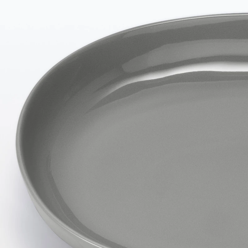 Everyday Tableware Oval Bowl - Grey