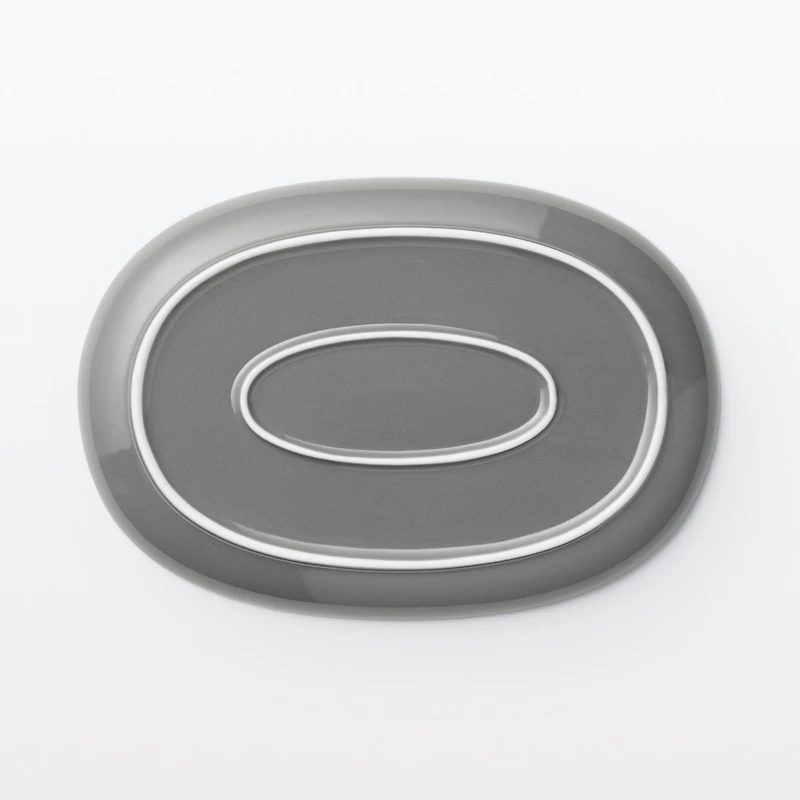 Everyday Tableware Oval Plate Small - Grey