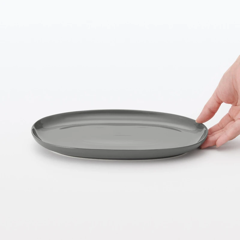 Everyday Tableware Oval Plate Small - Grey