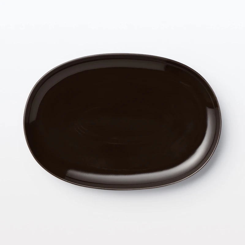 Everyday Tableware Oval Plate Small - Dark Brown