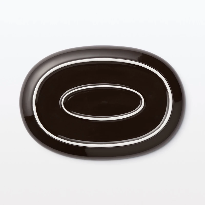 Everyday Tableware Oval Plate Small - Dark Brown