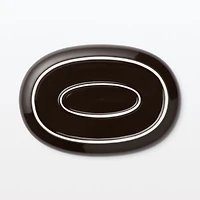 Everyday Tableware Oval Plate Small - Dark Brown