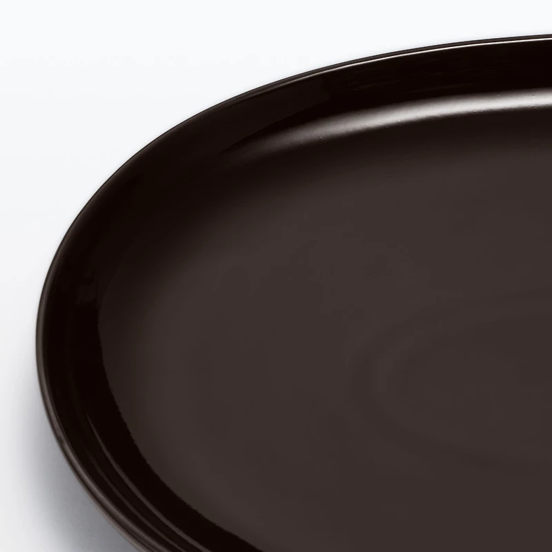 Everyday Tableware Oval Plate Small - Dark Brown