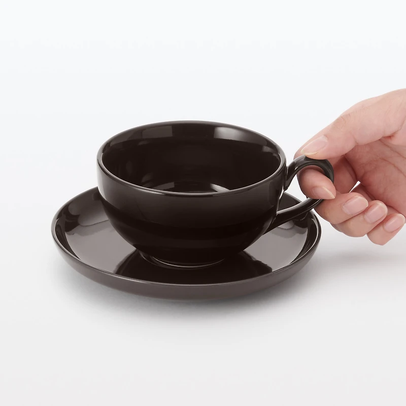 Everyday Tableware Tea Saucer - Dark Brown