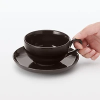 Everyday Tableware Tea Saucer - Dark Brown