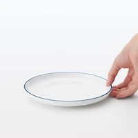 Everyday Tableware Appetizer Plate - Blue Stripe
