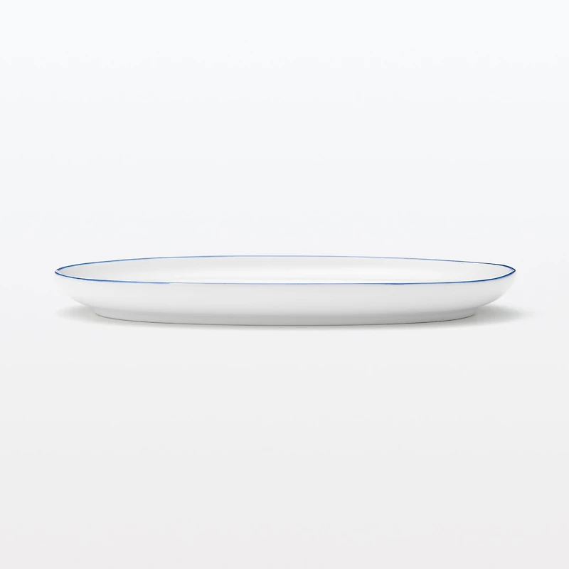 Everyday Tableware Oval Plate Small - Blue Stripe