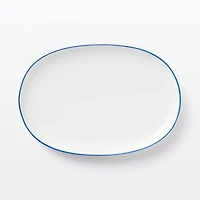 Everyday Tableware Oval Plate Small - Blue Stripe