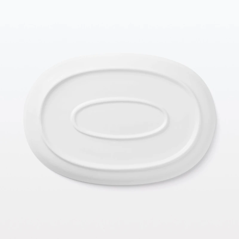 Everyday Tableware Oval Plate Small - Blue Stripe