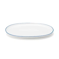 Everyday Tableware Oval Plate Large - Blue Stripe