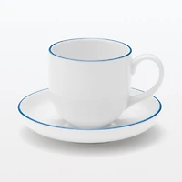 Everyday Tableware Demitasse Saucer - Blue Stripe