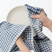 Indian Cotton Multipurpose Cloth - Blue Check