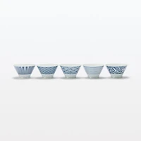Hasami Ware Rice Bowl - Horizontal Stripes Pattern