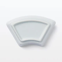 Hasami Ware Lucky Small Plate - Fan - White
