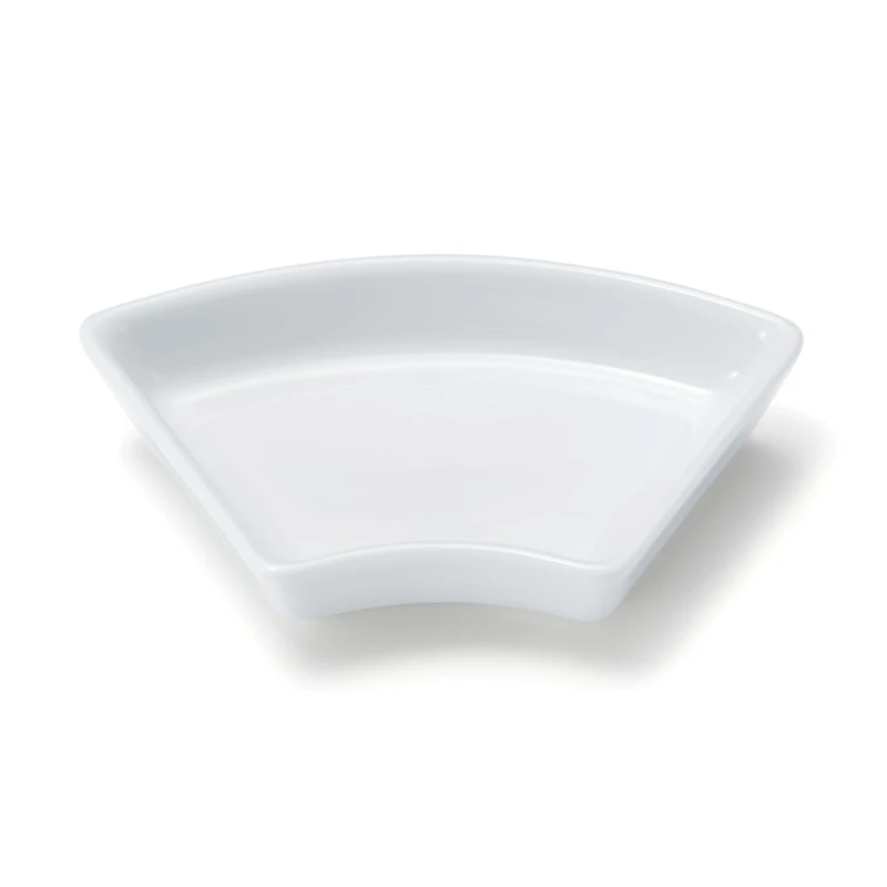 Hasami Ware Lucky Small Plate - Fan - White