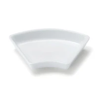 Hasami Ware Lucky Small Plate - Fan - White
