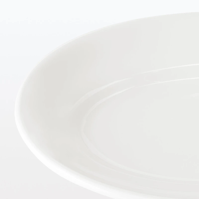 Porcelain Rimmed Oval Plate Small