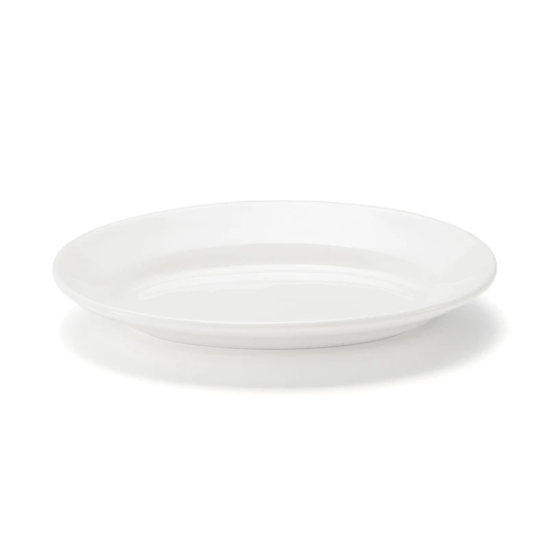 Porcelain Rimmed Oval Plate Medium