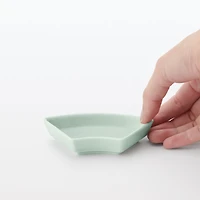 Hasami Ware Lucky Small Plate - Fan - Light Aqua