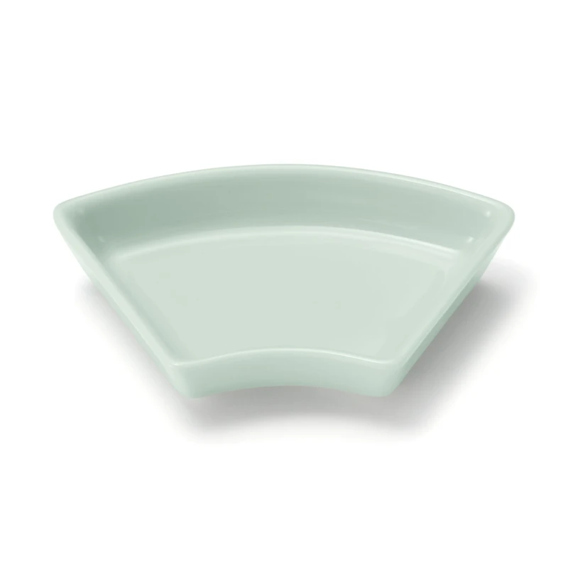 Hasami Ware Lucky Small Plate - Fan - Light Aqua