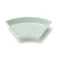 Hasami Ware Lucky Small Plate - Fan - Light Aqua