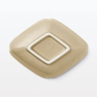 Hasami Ware Lucky Small Plate - Diamond - Steamed Chestnut