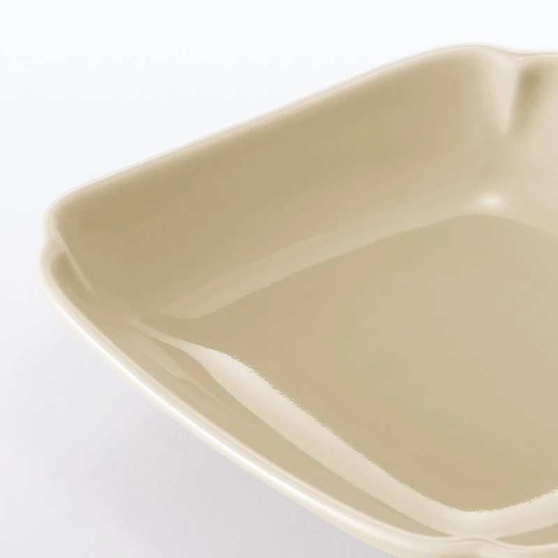 Hasami Ware Lucky Small Plate - Diamond - Steamed Chestnut