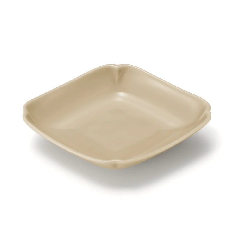 Hasami Ware Lucky Small Plate - Diamond - Steamed Chestnut