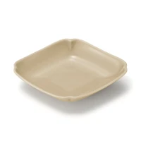 Hasami Ware Lucky Small Plate - Diamond - Steamed Chestnut